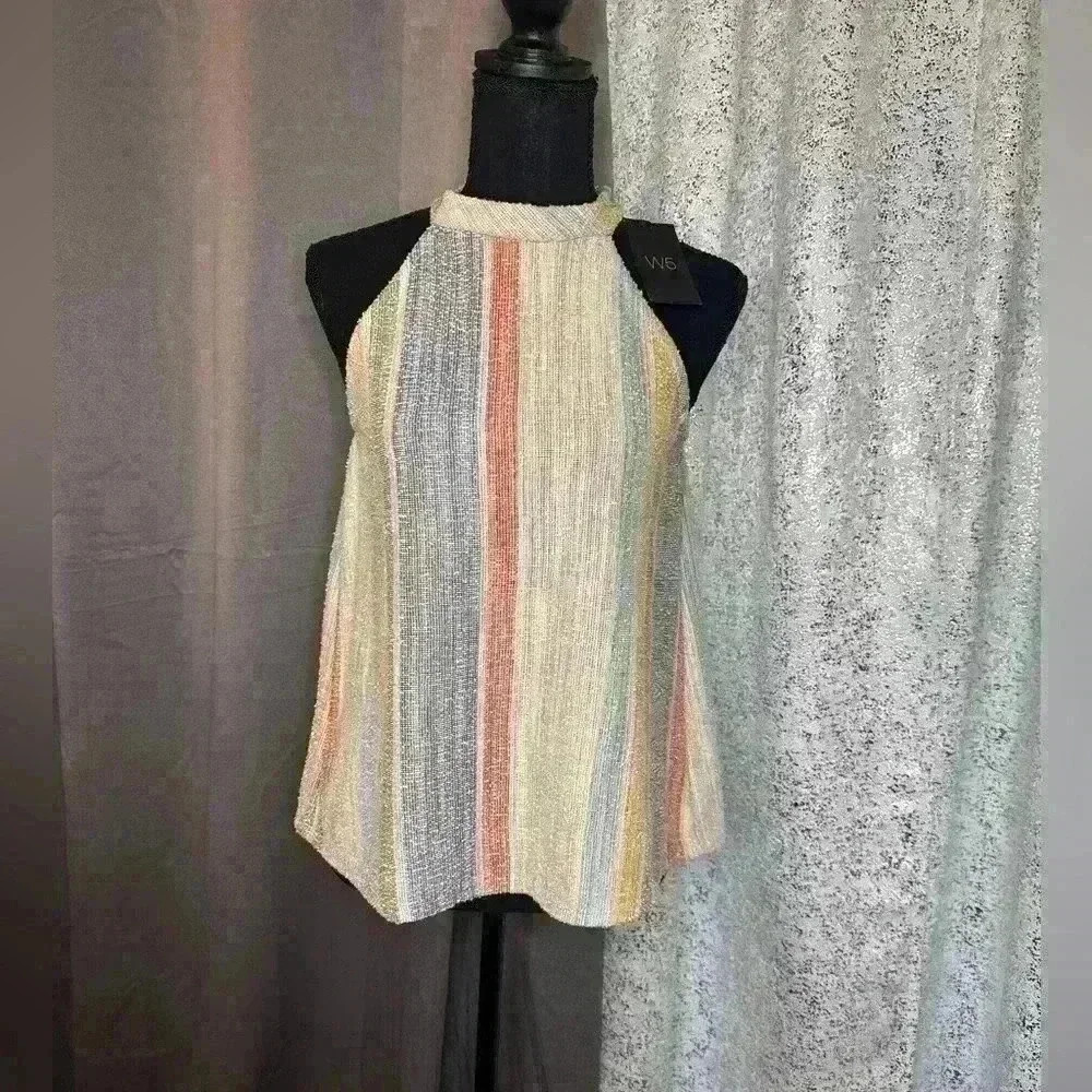 W5 Multicolor Striped Tank Top